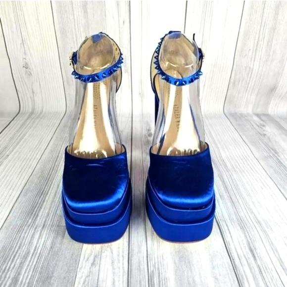 Azalea Wang Blue Platform Heels - Picture 6 of 6